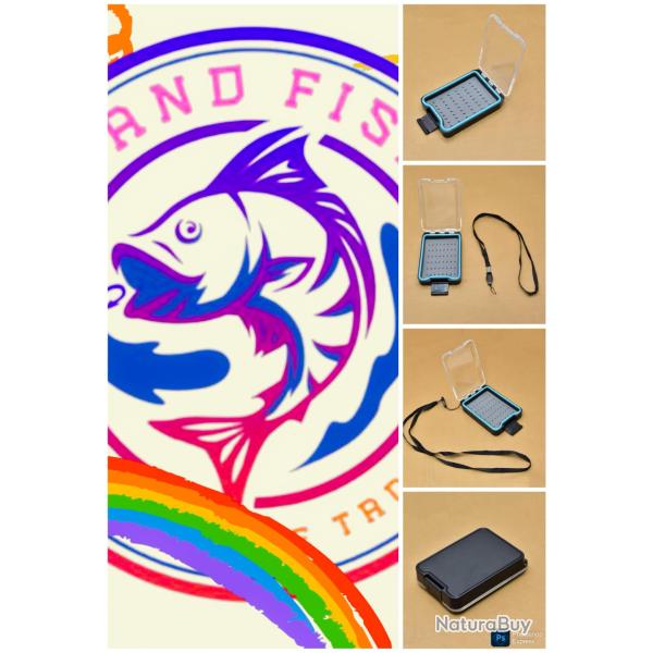 Bo�te a mouche , FISH AND FISHING.10.5 x 7.4 x 2.4 / �tanche.