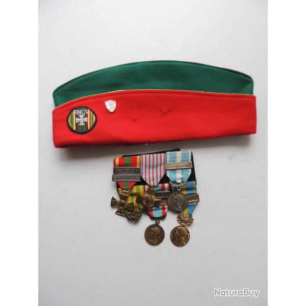 BEL ENSEMBLE MEDAILLES INDOCHINE / ALGERIE  / ENGAGE VOLONTAIRE + CALOT   � voir !!!