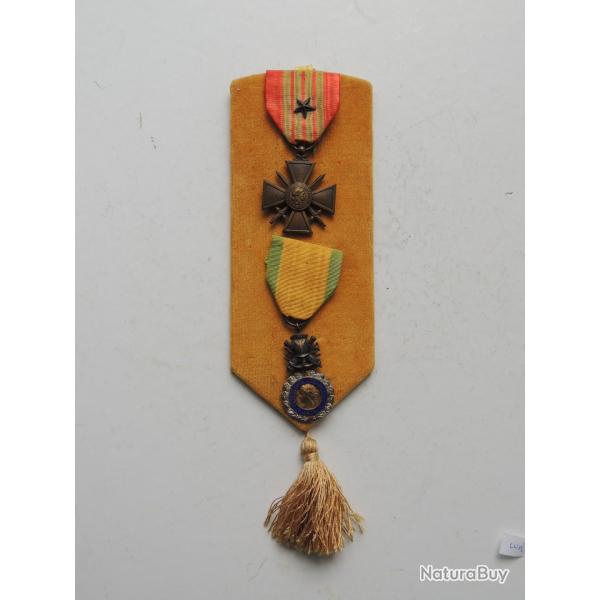 CROIX DE GUERRE 1939/1940 + MEDAILLE MILITAIRE / NOMINATIVE   � voir !!!