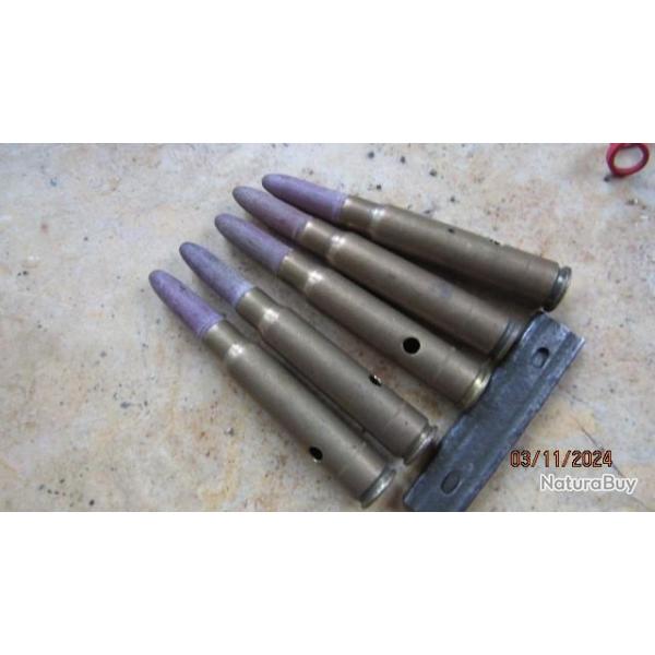 un clip +5 mauser 98k seconde guerre ww2 t�te bois mauve 7.92 instruction neutra Allemagne Allemand