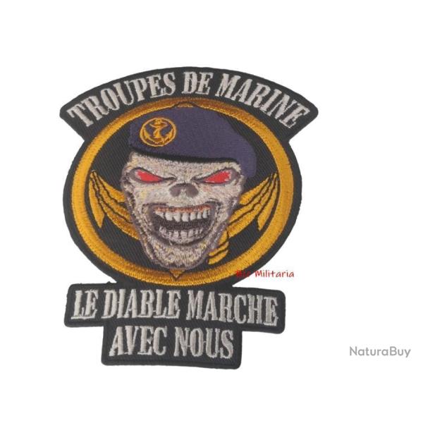 Ecusson brod� Troupes de Marine