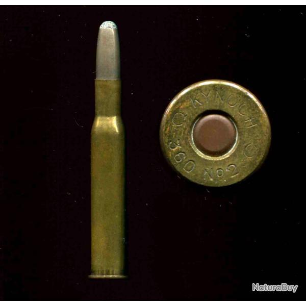 .360 N2 NITRO MAGNUM - marquage : KYNOCK C 360 N2 NITRO C - balle nickel 1/2 blinde - tui 76 mm