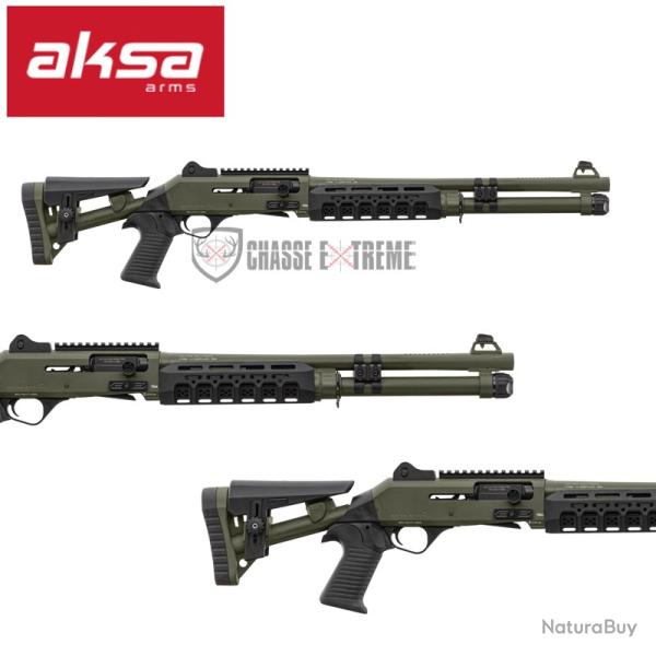 Fusil AKSA ARMS S4 Extreme 47cm Cal 12/76 Vert Od