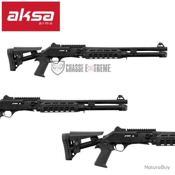 Fusil AKSA ARMS S4 Extreme 47cm Cal 12/76 Noir