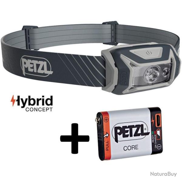 Lampe frontale Petzl Tikka Core grise