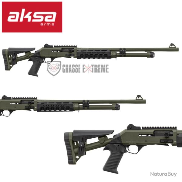 Fusil AKSA ARMS S4 Extreme 61cm Cal 12/76 Vert Od