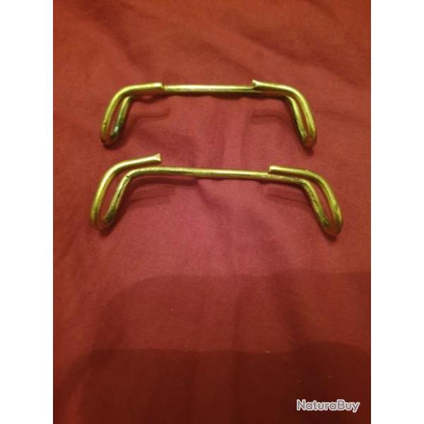 lot de 2 crochets en laiton pour �quipement US   A25