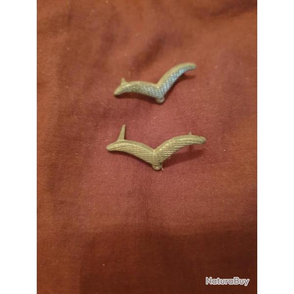 Paire de Mouettes Allemand pour pattes de col   A25