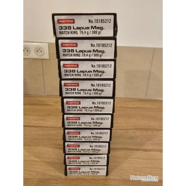 20 munitions 338 lapua magnum norma match 300gr