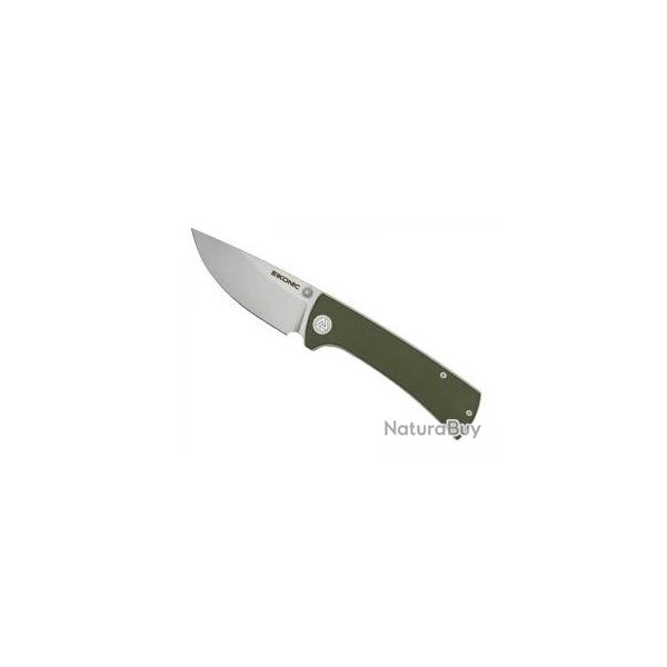 Couteau Eikonic RCK9 vert lame acier D2 satin� et finition � stonewashed �