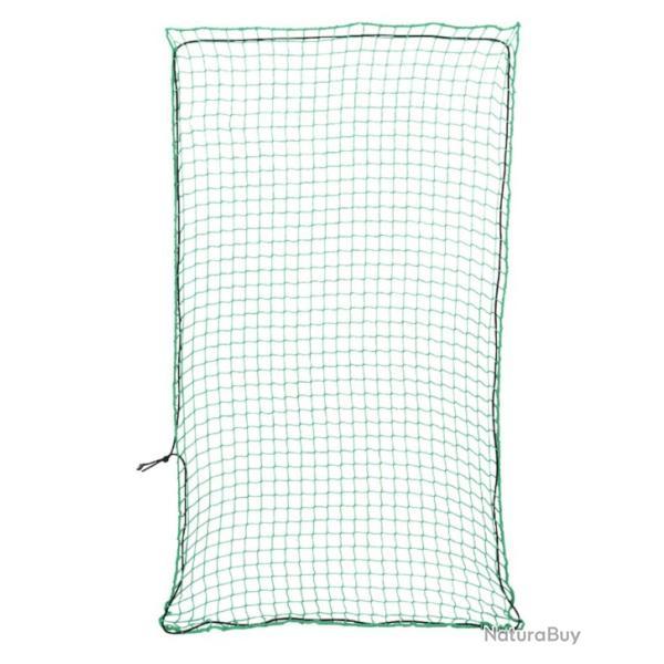 Filet vert en polypropyl�ne pour remorque 4x2 m avec corde �lastique - S�curit� et maintien