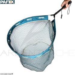Epuisette PAFEX Flynet filet anti accroche manche carbone poign&eacute;e mousse EVA MC15M-C50AA
