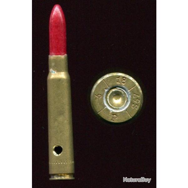 7.92 x 57 Mauser - cartouche  blanc balle bois rouge - marquage Allemand  de 1918
