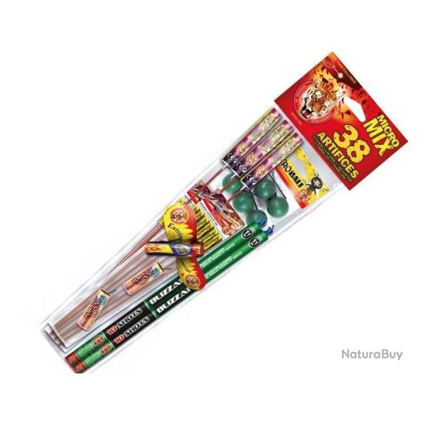 Assortiment 38 artifices - Micro Mix