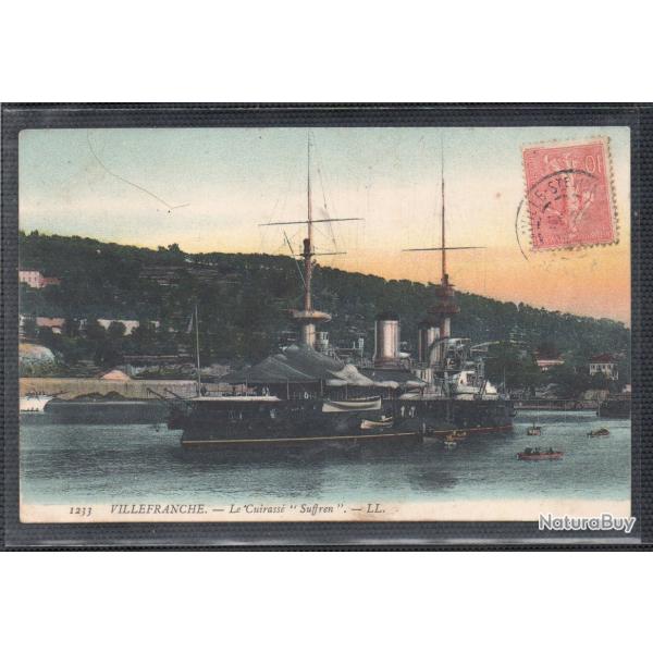 CPA - Marine Militaire - VILLEFRANCHE- Le Cuirasse " -N�1814