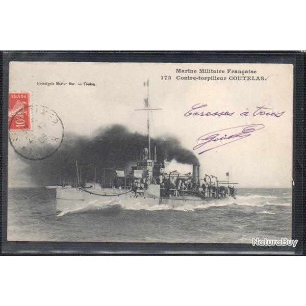 CPA - Marine Militaire Fran�aise - Contre - Torpilleur " COUTELAS " - N�3341