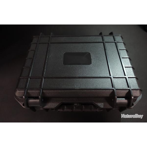 Mallette tanche renforce 25 x 20 x 7 cm - Idale pour PA - Gravure personnalise possible