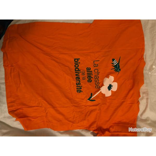 Tee Shirt Orange XXL Chasseur et fier de l'�tre