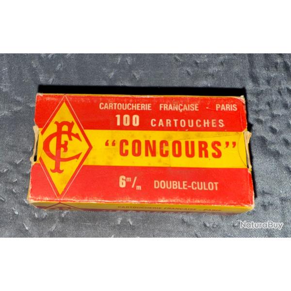 100 CARTOUCHES "CONCOURS" CALIBRE 6 mm DOUBLE-CULOT. CARTOUCHERIEFRAN�AISE - PARIS