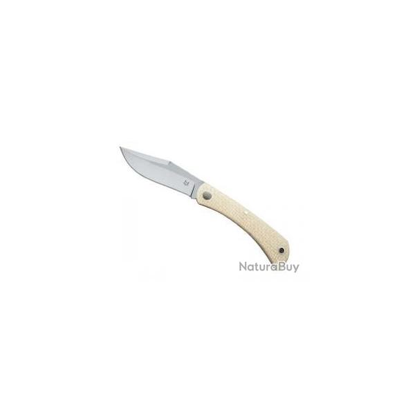 Couteau Fox LIBAR lame Clip-point acier M390 Bohler satin� � cran slip joint +�tui