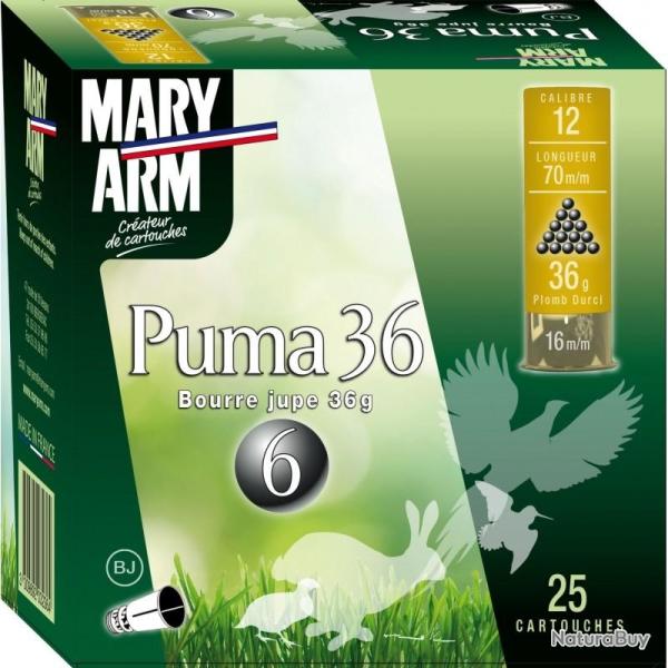 CARTOUCHES MARY ARM PUMA 36 CAL12 PB N�4-5-6 36G BJ 6