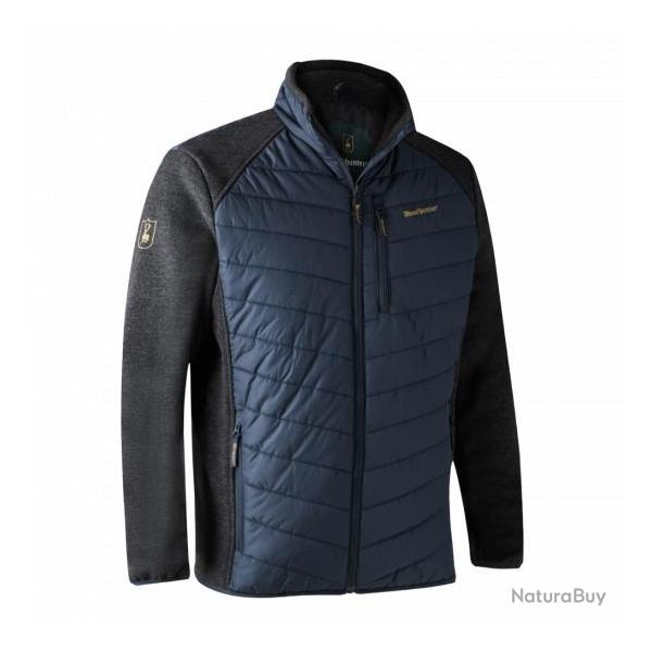 VESTE DOUDOUNE MOOR DEERHUTER AVEC TRICOT DARK BLUE