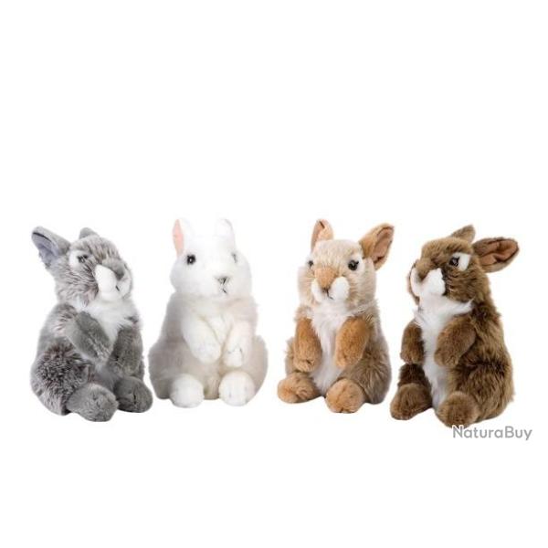 PELUCHE LAPINS DEBOUT 18 CM MARRON