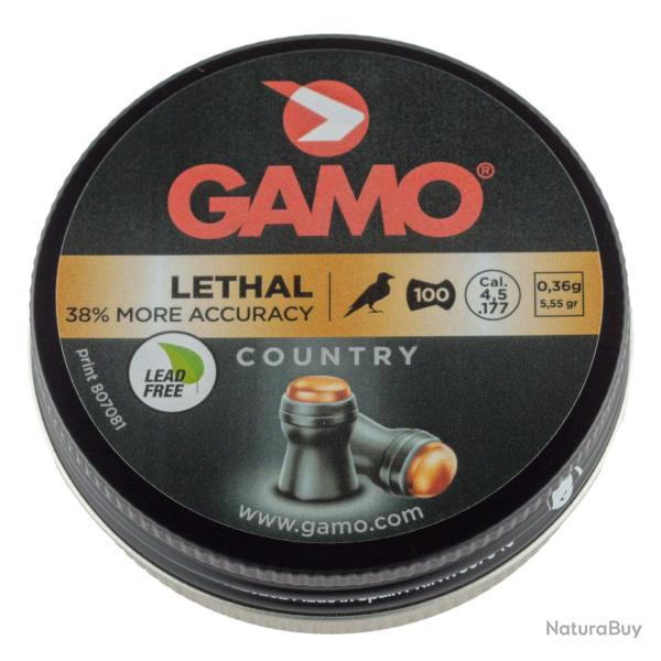 PLOMBS LETHAL MORE PENETRATION 4,5 MM GAMO