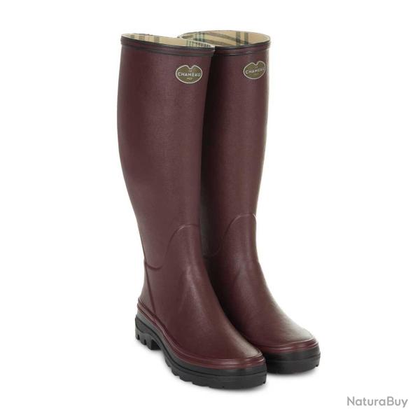 BOTTES GIVERNY FEMME LE CHAMEAU DOUBLEES JERSEY CHERRY