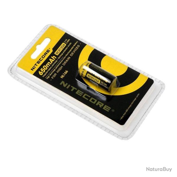 PILE RECHARGEABLE RCR123A HIKMICRO POUR THUNDER ET THUNDER PRO