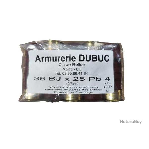 CARTOUCHES JOCKER LA 36 ARMURERIE DUBUC CAL12/70 PB N4/5/6 BJ 36GR 4