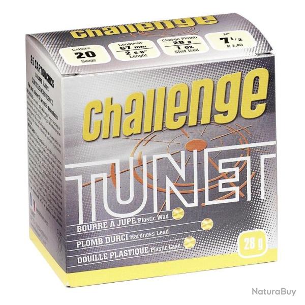CARTOUCHES CHALLENGE TUNET CAL16/67 OU 20/67 PBN7.5 28G 20