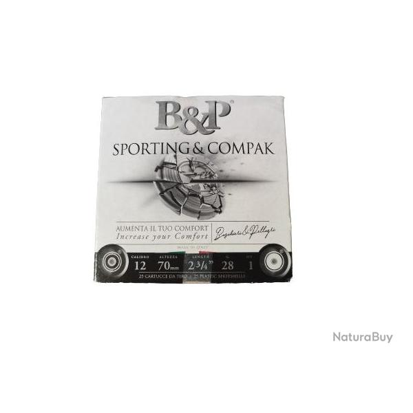 CARTOUCHES B&P COMPAK LONG RANGE CAL12/70 PBN7.5 28G BJ