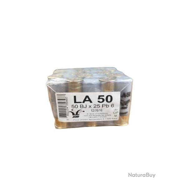 CARTOUCHE JOCKER LA 50 ARMURERIE DUBUC CAL12/76 PB N6 BR 50GR