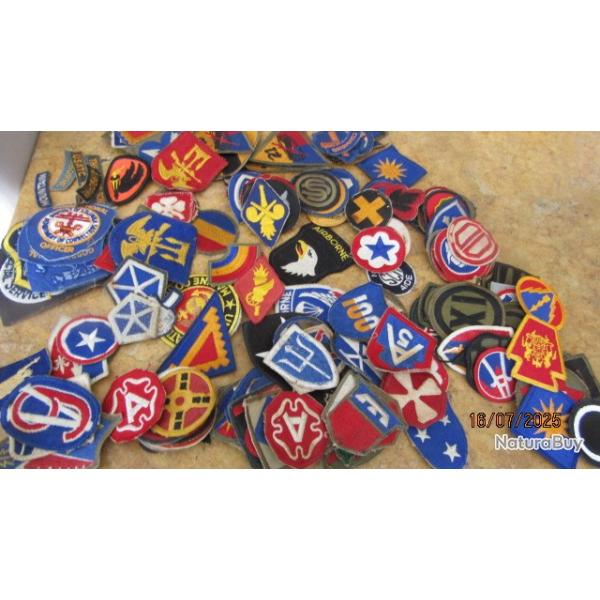 lot  plus de 150 patch US army navy marine air forces ww2 US insigne deuxi�me guerre  Viet Nam Cor�e