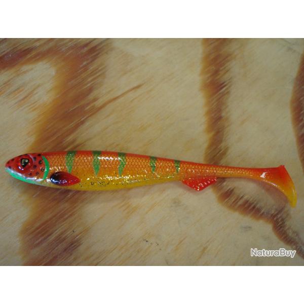 COLORIS EXCLUSIF !! FOX RAGE SLICK SHAD 11CM - ATOMIC PERCH