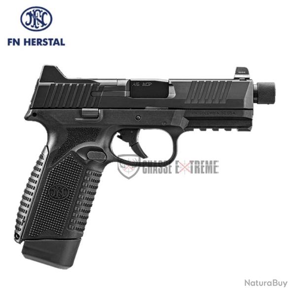 Pistolet FN HERSTAL 545 Tactical BI NMS Cal 45 Acp Noir