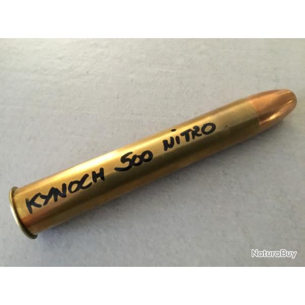 Cartouche de collection KYNOCH 500 NITRO OGIVE BLINDE