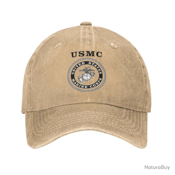 Casquette USMC Marine Corps - Marron / Adjustable