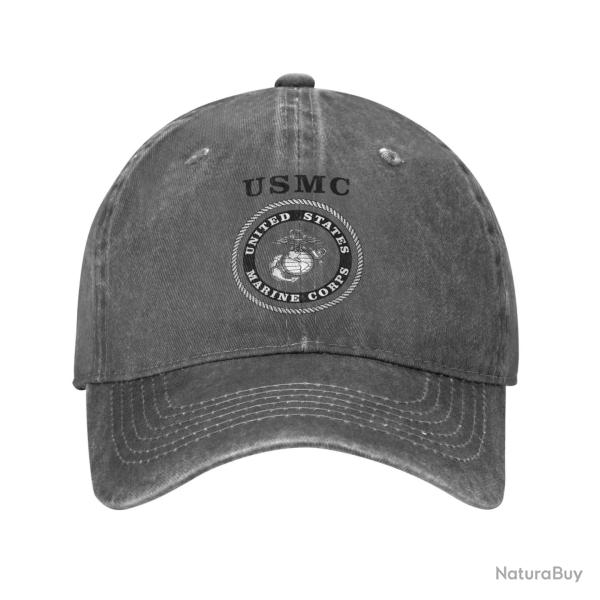 Casquette USMC Marine Corps - Gris / Adjustable