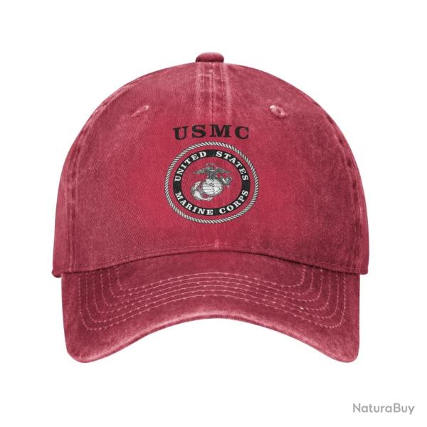 Casquette USMC Marine Corps - Rouge / Adjustable
