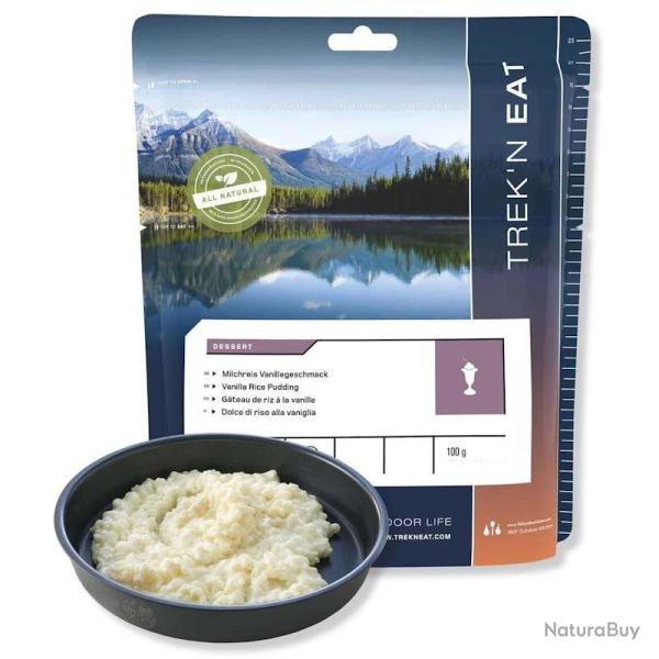 Dessert lyophilis� Trek'n Eat Riz au lait � la vanille