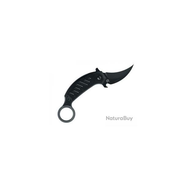 Couteau Karambit FOX PIKAL lame acier N690Co rev�tement Idroglider noir