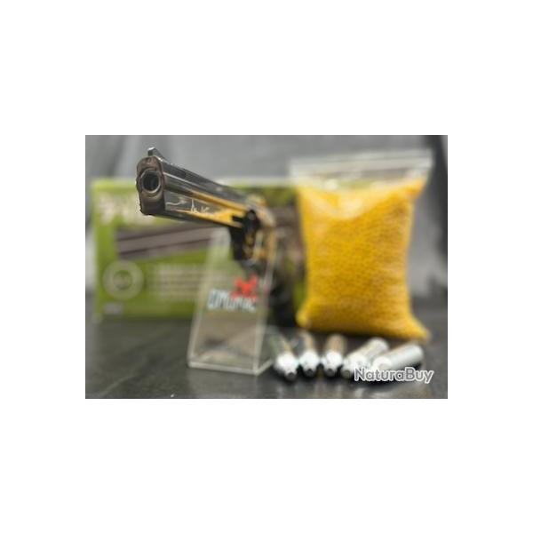 PACK PR�T A TIRER REVOLVER 6MM DAN WESSON 715 6'' CO2 STEEL GRIS