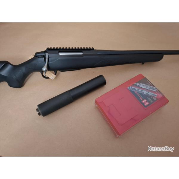 Carabine Tikka T3 cal 338 Federal + Moderateur de son + JO Hornady