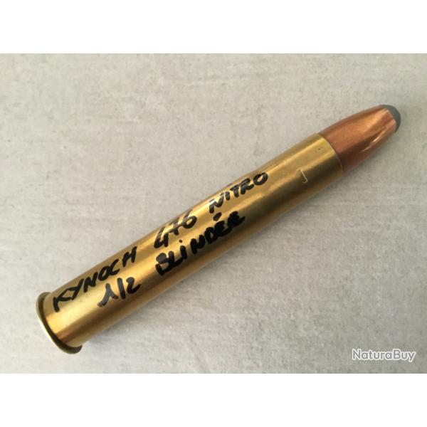 Superbe cartouche de collection KYNOCH 476 NITRO OGIVE DEMI BLIND�E