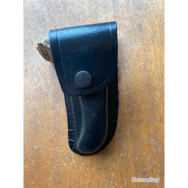 ETUIS   CUIR  COUTEAU LAGUIOLE  DE CHASSE  10 5 cm POUR PORT A LA CEINTURE  2025 1