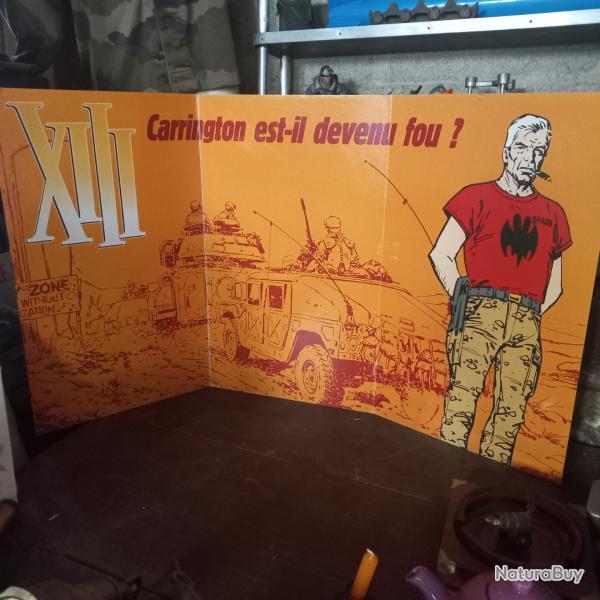 carton publicitaire XXL bd XIII  carrington est il devenu fou ?