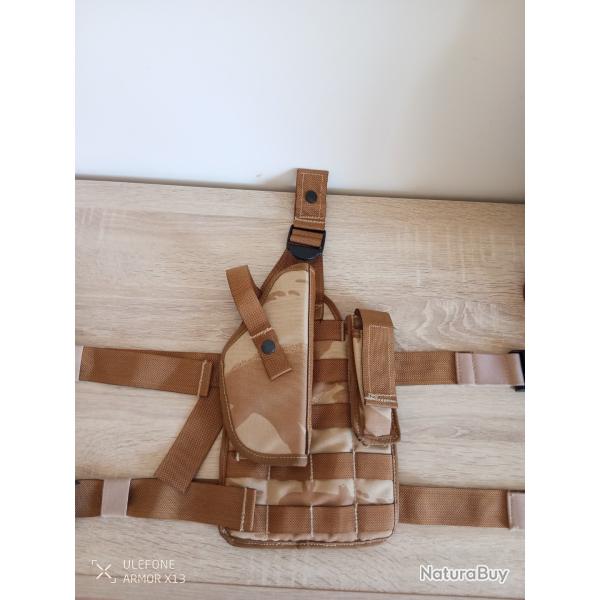 Holster de cuisse et porte chargeur pour pistolet universel