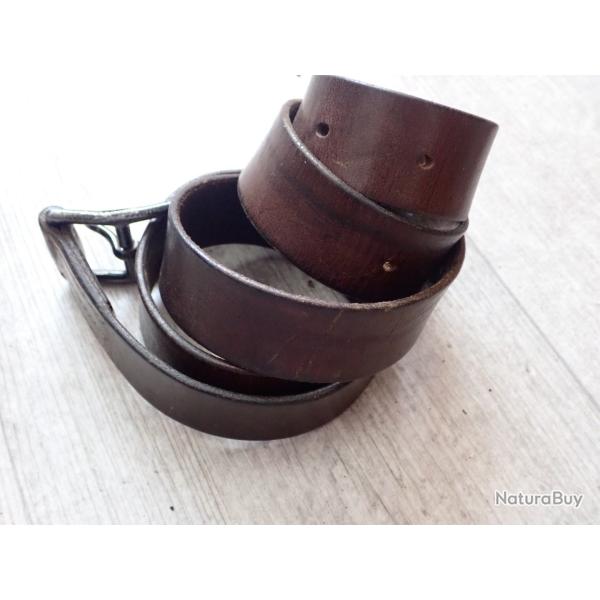 1945 Ceinturon, ceinture pour �tui pistolet Suisse / porte fourreau baionnette Rubin Schmidt.